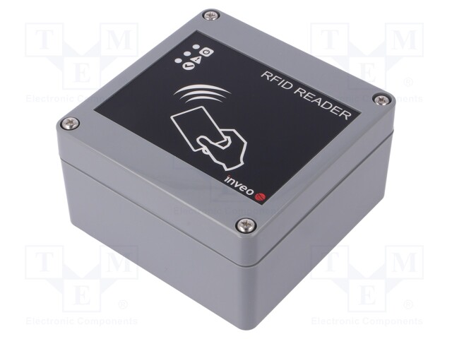 RFID reader; LED status indicator; 100x100x55.6mm; RS485; 10÷24V