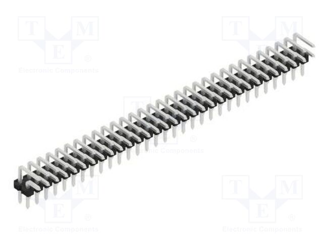Connector: pin strips; pin header; male; PIN: 62; 2.54mm; THT; 2x31