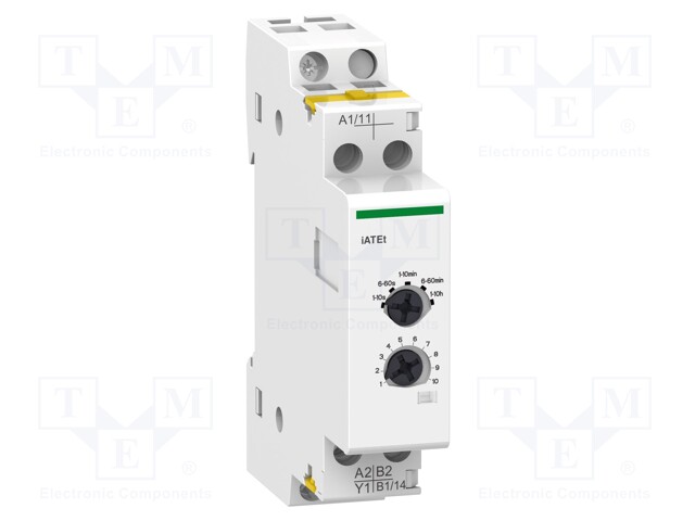 Timer; DIN; 24÷240VAC; 24÷110VDC; Range: 2s÷1h