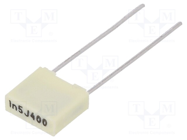 Capacitor: polyester; 1.5nF; 200VAC; 400VDC; Pitch: 5mm; ±5%