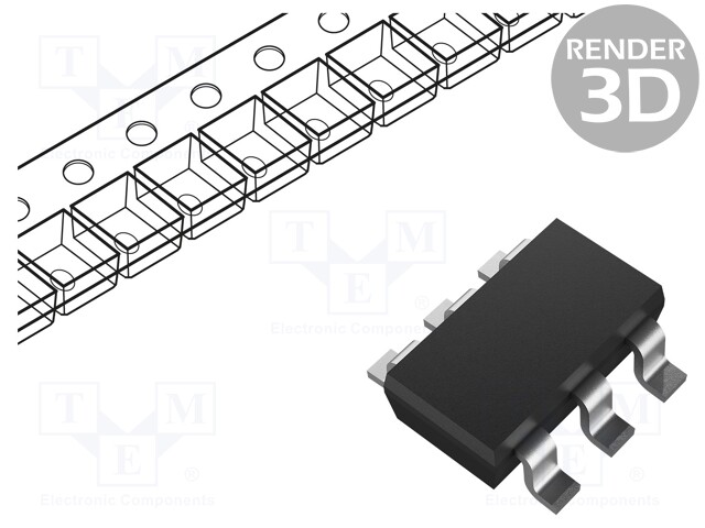 IC: A/D converter; Ch: 1; 12bit; 188.9ksps; 2.7÷5.5V; SOT23-THN