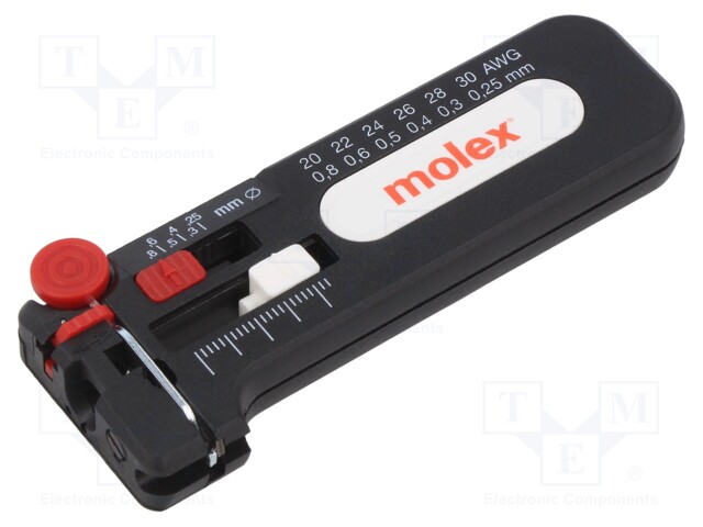 Stripping tool; 0.25÷0.8mm; Wire: round