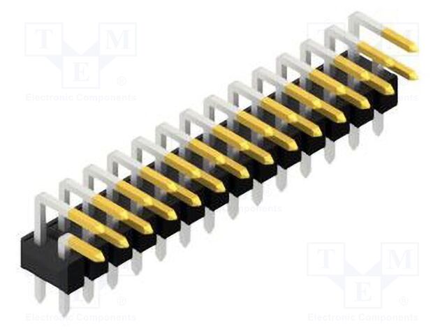Connector: pin strips; pin header; male; PIN: 28; 2.54mm; THT; 2x14