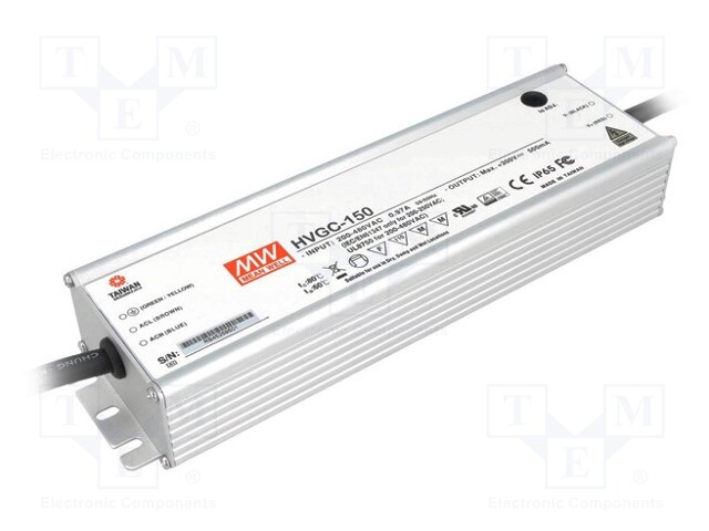 Power supply: switched-mode; LED; 150.5W; 21÷215VDC; 420÷700mA