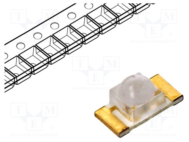 LED; SMD; 1206; orange; 300÷400mcd; 3.2x1.6x1.8mm; 35°; 1.8÷2.4V