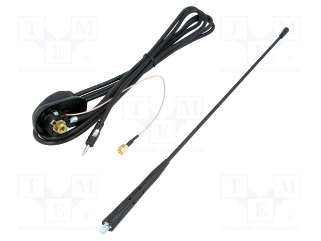 Antenna; mast; AM,FM,GPS; 2.45m; Rod inclination: constant