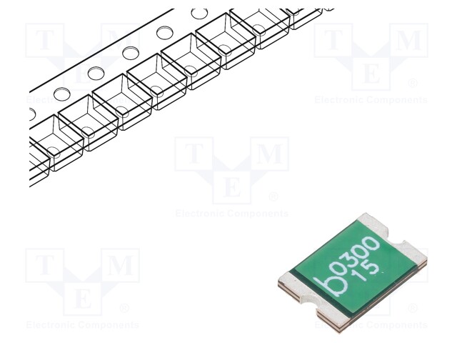 Fuse: PTC polymer; 3A; Imax: 100A; Case: 2920; 0ZCF