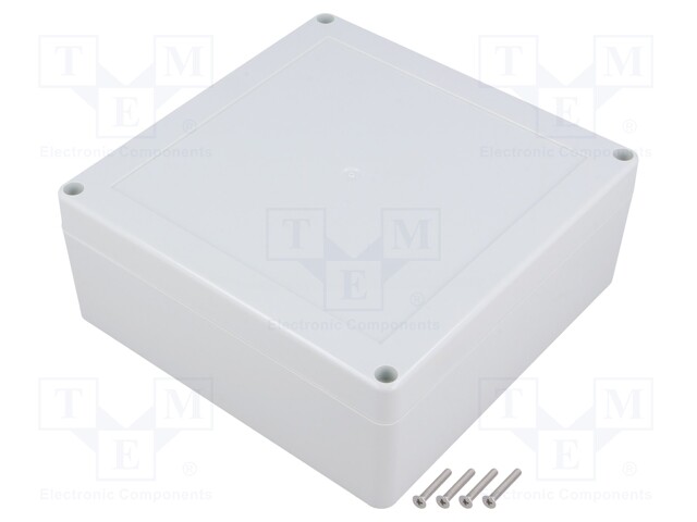 Enclosure: multipurpose; X: 150mm; Y: 150mm; Z: 60mm; ZP; light grey