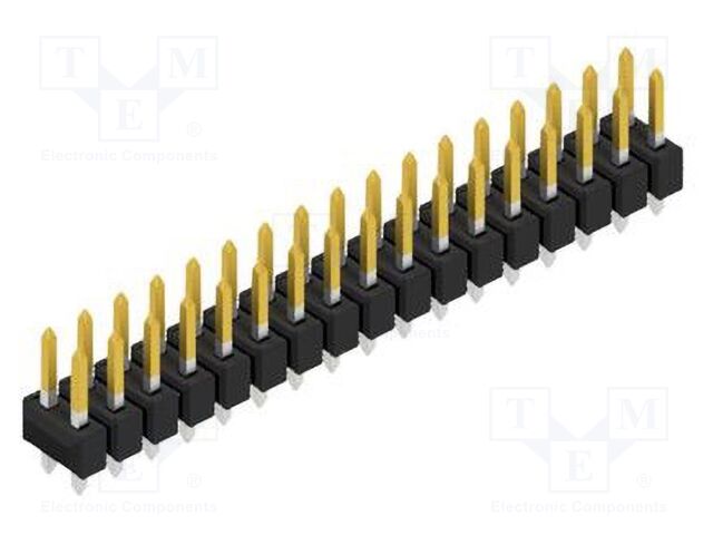 Connector: pin strips; pin header; male; PIN: 34; 2.54mm; THT; 2x17