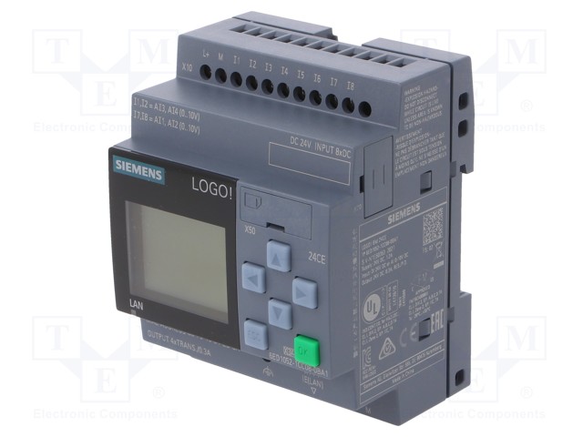 Programmable relay; OUT 1: 24VDC/300mA; IN: 8; Anal.in: 4; OUT: 4