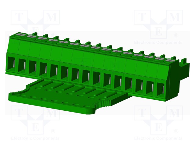 Connector: pluggable terminal block; plug; female; straight; 300V
