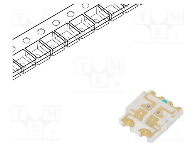 LED; SMD; 3527; red,yellow green; 3.2x2.7x1mm; 140°; 2÷2.4V; 20mA