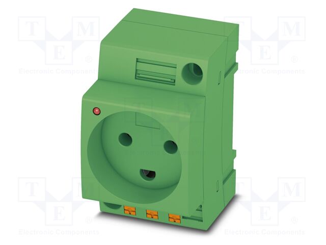 Connector: AC supply; socket; female; 16A; PIN: 3; push-in; 250VAC