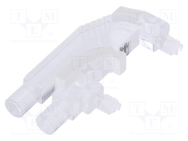 Fibre for LED; round; Ø3mm; No.of mod: 2; Front: flat