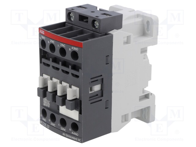 Contactor: 4-pole; NC x2 + NO x2; 48÷130VAC; 48÷130VDC; 3A; NFZ
