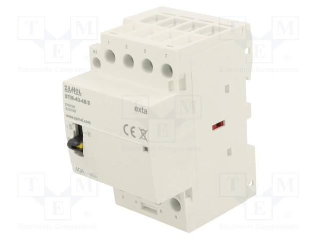 Contactor: 4-pole installation; 40A; 230VAC; NO x4; -5÷60°C