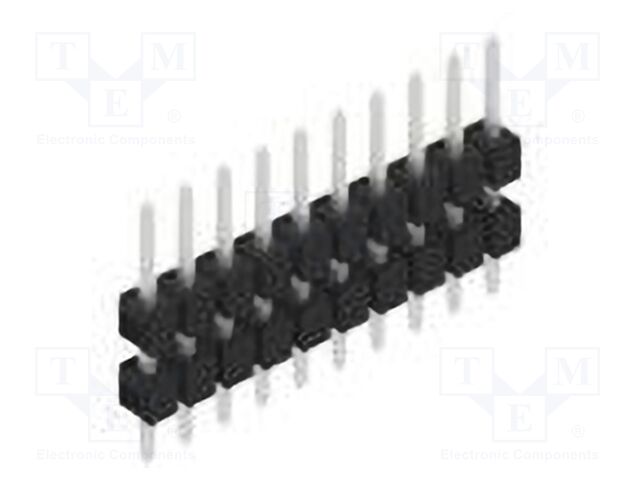 Connector: pin strips; pin header; male; PIN: 10; 2.54mm; THT; 1x10