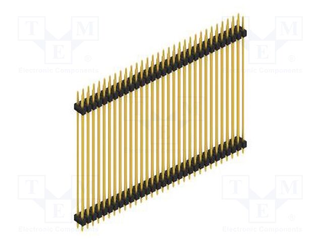 Connector: pin strips; pin header; male; PIN: 62; 2.54mm; THT; 2x31