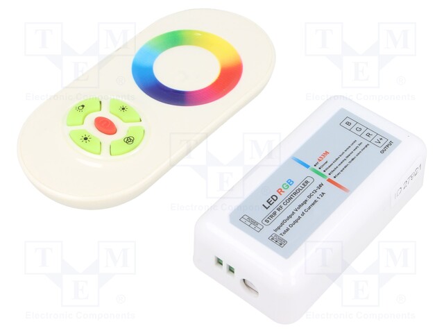 LED controller; RGB lighting control; Channels: 3; 12A; white