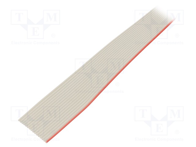 Wire: ribbon; 1.27mm; stranded; Cu; 16x28AWG; unshielded; grey