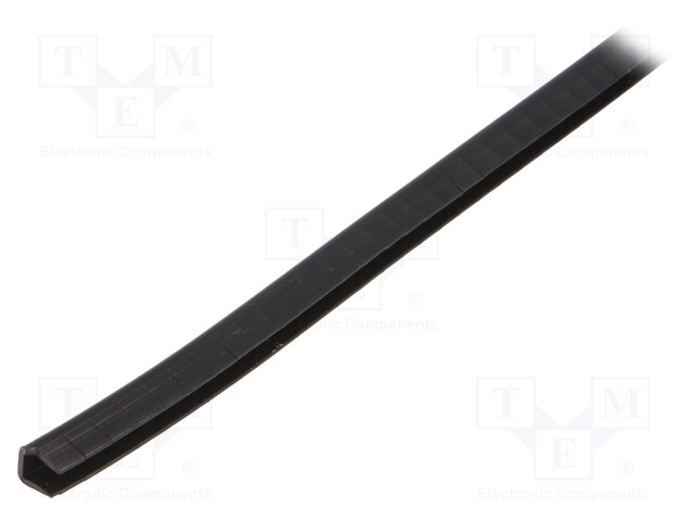 Grommet, 30.5M Weather Resistant, Slotted Edging, PE (Polyethylene), 3.7 mm
