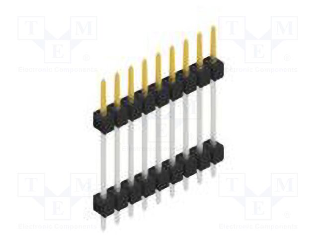 Connector: pin strips; pin header; male; PIN: 9; 2.54mm; THT; 1x9