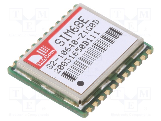 Module: GPS GLONASS; ±2.5m; GPS; -165dBm; 2.8÷4.3VDC; 115200bps