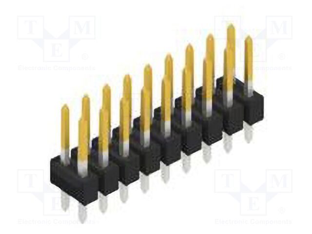 Connector: pin strips; pin header; male; PIN: 18; 2.54mm; THT; 2x9