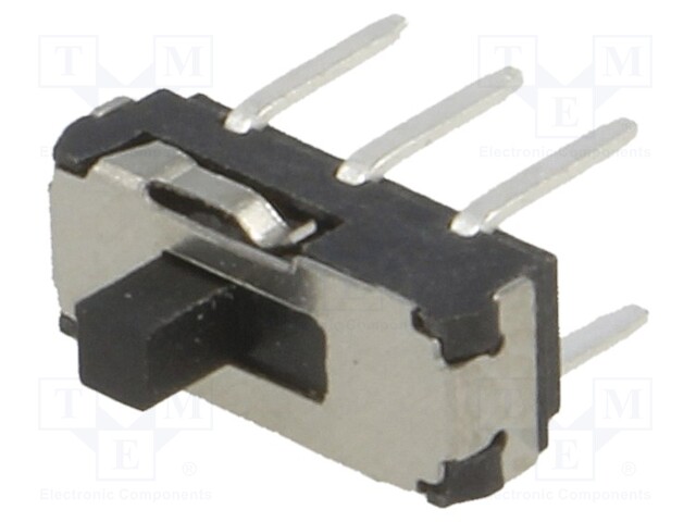 Switch: slide; Pos: 2; DPDT; 0.3A/6VDC; ON-ON; No.of term: 6