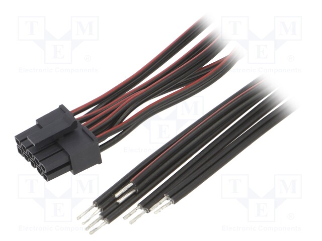 Cable; Micro-Fit 3.0; cables,female; PIN: 10; 0.4m; 4A; TLYp