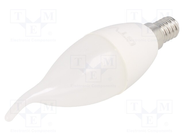 LED lamp; cool white; E14; 230VAC; 720lm; 8W; 160°; 6400K