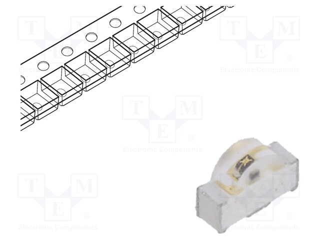 IR transmitter; 3010; transparent; 150°; λp max: 940nm; SMD; 65mA