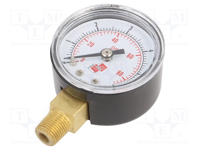 Manometer; 0÷6bar; non-aggressive liquids,inert gases; 40mm