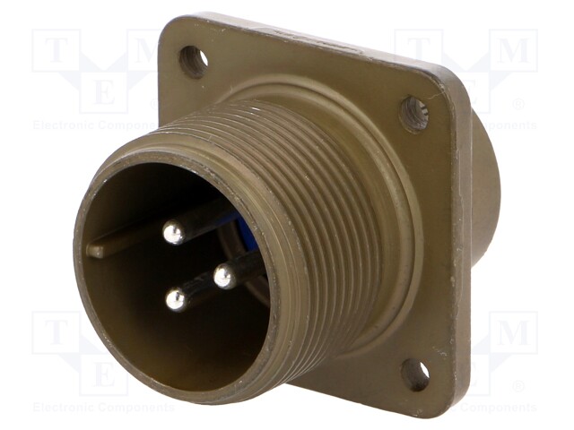 Connector: circular; Series: 97; socket; male; PIN: 3; silver plated