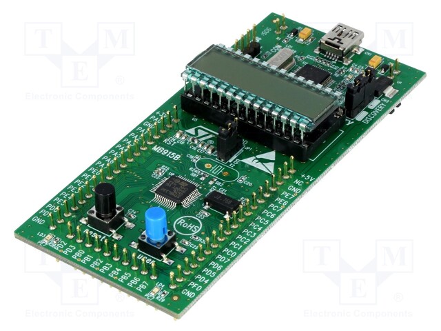 Dev.kit: STM8; STM8L152C6T6; USB B mini,pin strips