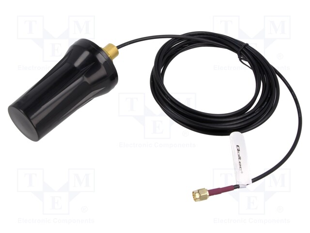 Antenna; black; SMA; 50W; 600÷2700MHz; 50Ω; 3m; 7dBi; -40÷85°C; RG174