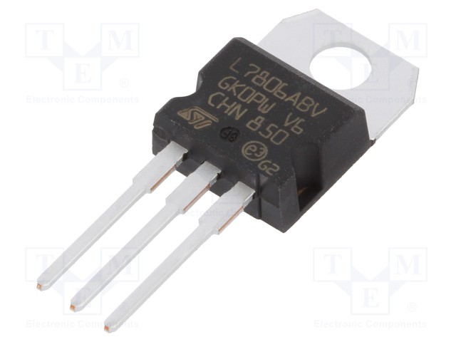 IC: voltage regulator; fixed; 6V; 1.5A; TO220; THT; Package: tube