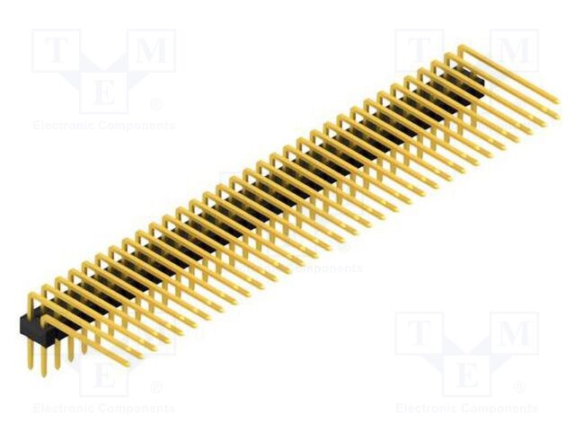 Connector: pin strips; pin header; male; PIN: 66; 2.54mm; THT; 2x33
