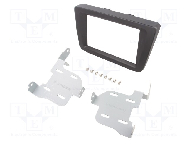 Radio mounting frame; Suzuki; 2 DIN; black