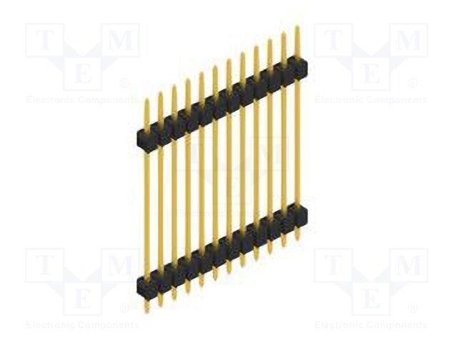 Connector: pin strips; pin header; male; PIN: 12; 2.54mm; THT; 1x12