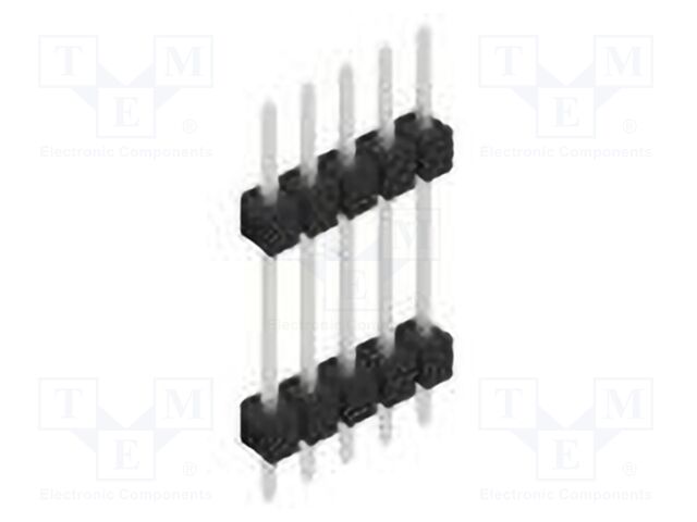Connector: pin strips; pin header; male; PIN: 5; 2.54mm; THT; 1x5