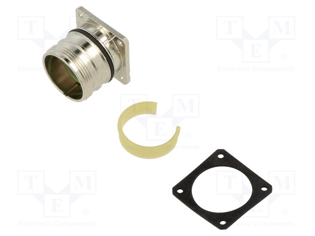 Circular Shell, Han M23 Series, Harting Han M23 Series Circular Inserts, Brass Body, M23