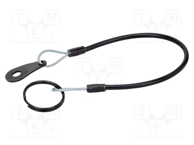 Retaining cable; Plating: PVC; Mat: stainless steel; 500mm