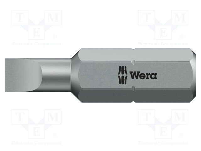 Screwdriver bit; slot; 8,0x1,2mm; Overall len: 39mm