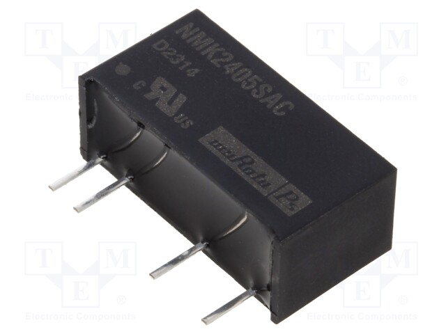 Isolated Board Mount DC/DC Converter, ITE, 1 Output, 2 W, 5 V, 400 mA
