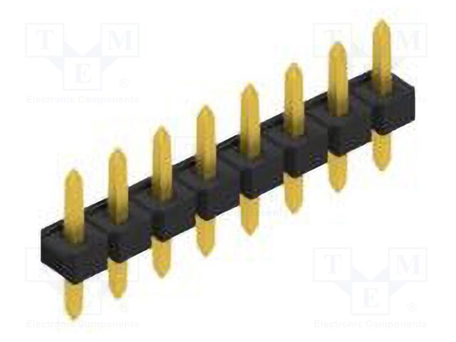 Connector: pin strips; pin header; male; PIN: 8; 2.54mm; THT; 1x8