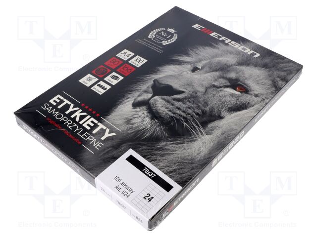 Label; self-adhesive; 70x37mm; 100pcs.