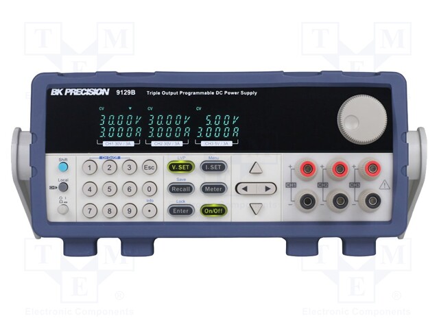 Power supply: programmable laboratory; Channels: 3; 30VDC; 3A