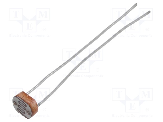 Photoresistor; 90mW; 5÷10kΩ; 540nm; Mounting: THT; ØLED: 5mm; 150VDC