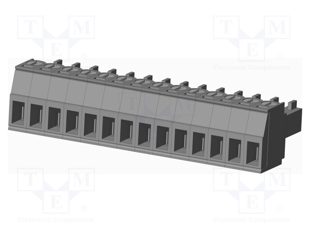 Connector: pluggable terminal block; plug; female; straight; grey
